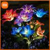7-head Solar Orchid Lights Artificial Flower Lawn Lights for Patio Yard Garden Christmas Decoration LED Solar Ground Lights