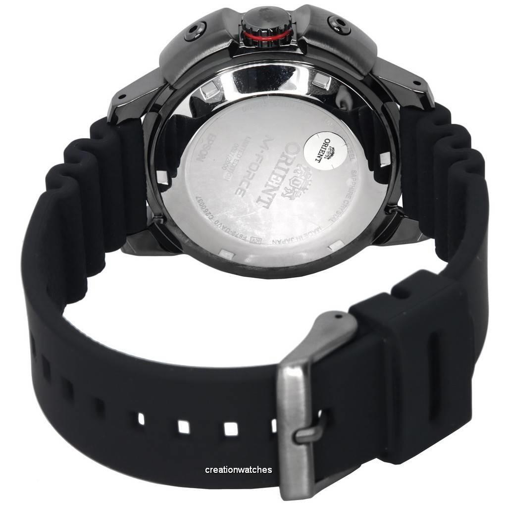 Мужские часы Orient M-Force Limited Edition Red Dial Automatic Divers RA-AC0L09R00B 200M