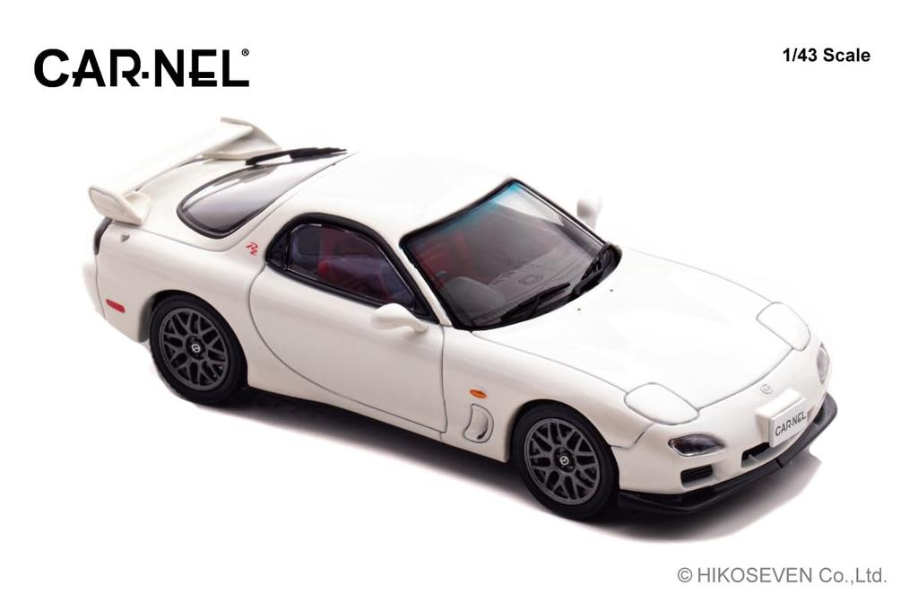 CARNEL Масштабная модель Mazda Type RZ 2000 Снежно-белый жемчужный перламутр Готовая модель CN430003 1/43 RX-7 (ФД3С)
