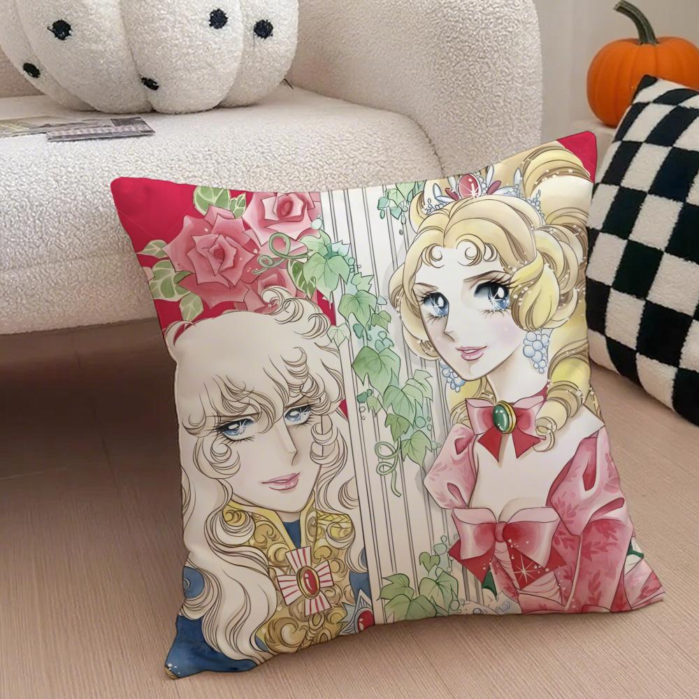 Androgynous Noble RRosa De VVersalhes Oscar Cushion Cover Throw Pillow Cover Hidden Button Durable Polyester Chair Cushion