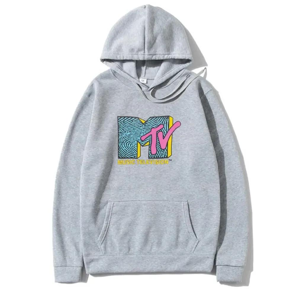 Мужская толстовка весна-осень с принтом MTV Music TV, пуловер, свитшот