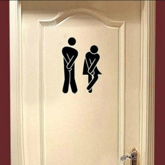 Мужчины Женщины Сделай сам Домашнее украшение Наклейка Наклейка на унитаз Декор стен Искусство Настенная роспись для ванной комнаты ARI