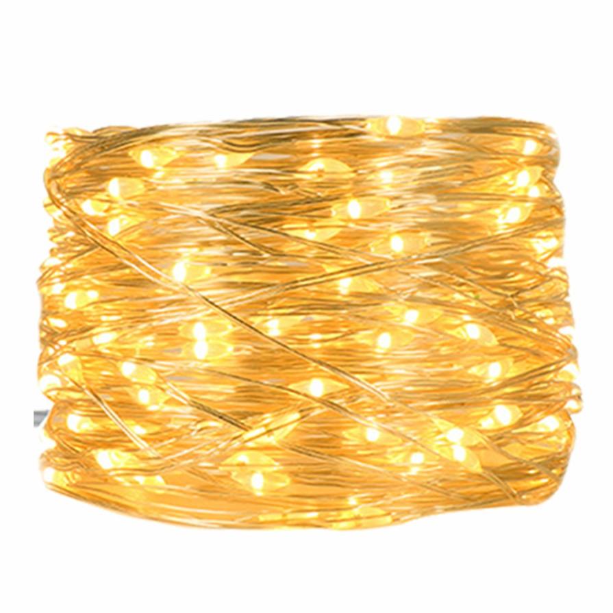 Светодиодные огни Led String Light на проволоке с пультом управления для декора