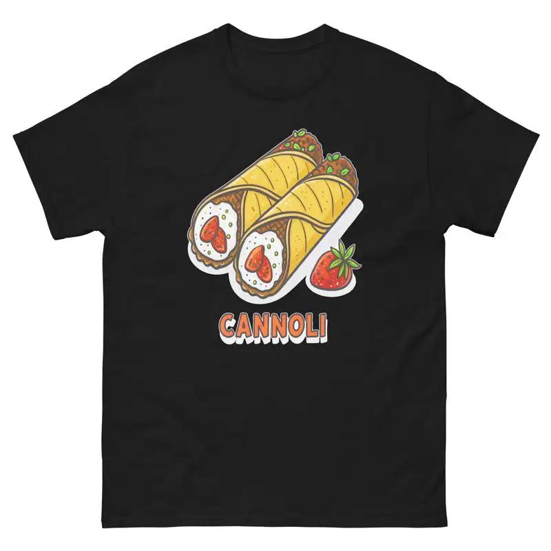 Cannoli Strawberry Dessert Graphic Tee Unisexs Breathable Short Sleeve TShirt