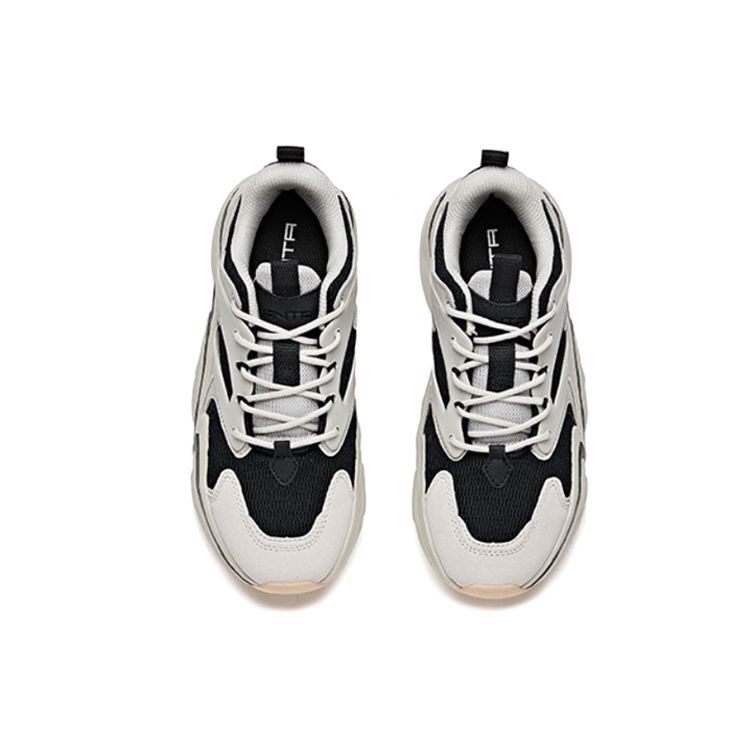 Anta Повседневные дышащие кроссовки с низким верхом женские кроссовки черные серые 12918881-5