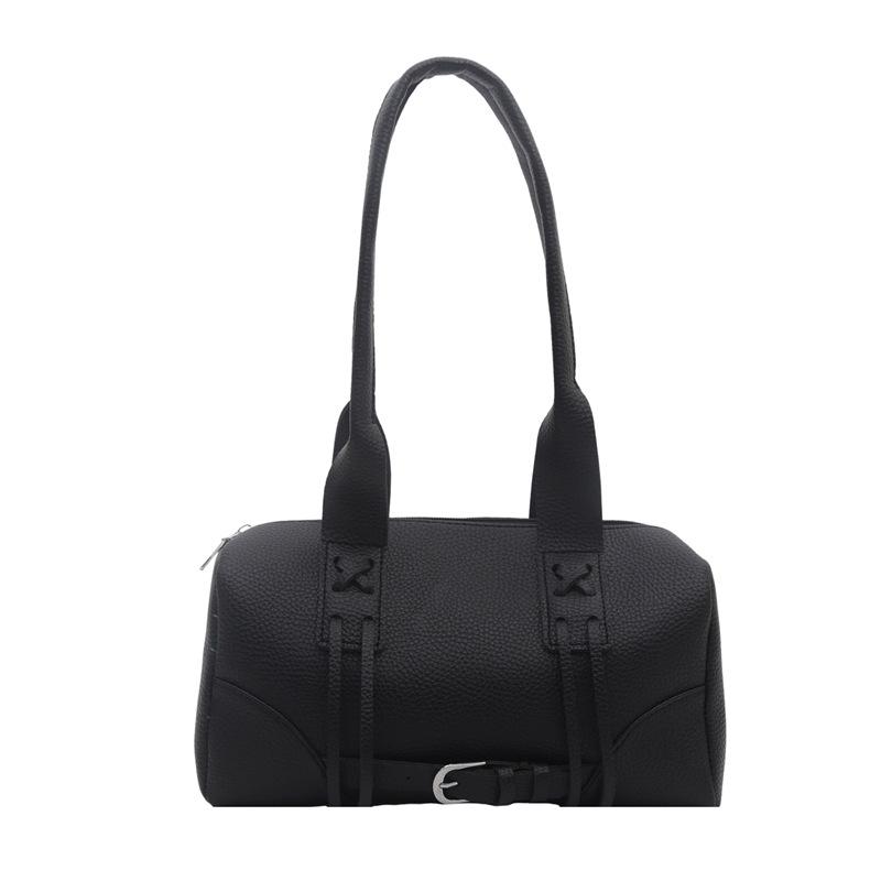 Women S Retro Large Capacity Boston Bag Shoulder Handbag For Commute