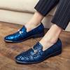 2024Luxury Brand Loafers Slip-on Fashion Colorful Leather Shoes British Style Moccasins Soft Sole Comfortable Wedding Ball Shoes