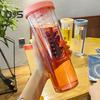 700 мл стакан с трубочкой и встроенным фильтром для складывающейся трубочки, контейнер для чая, легко моется, универсальный стакан с трубочкой для питья