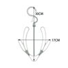 Rotatable Clothes Plastic Storage Shelf Shoe Racks 2 Hooks Drying Hanger