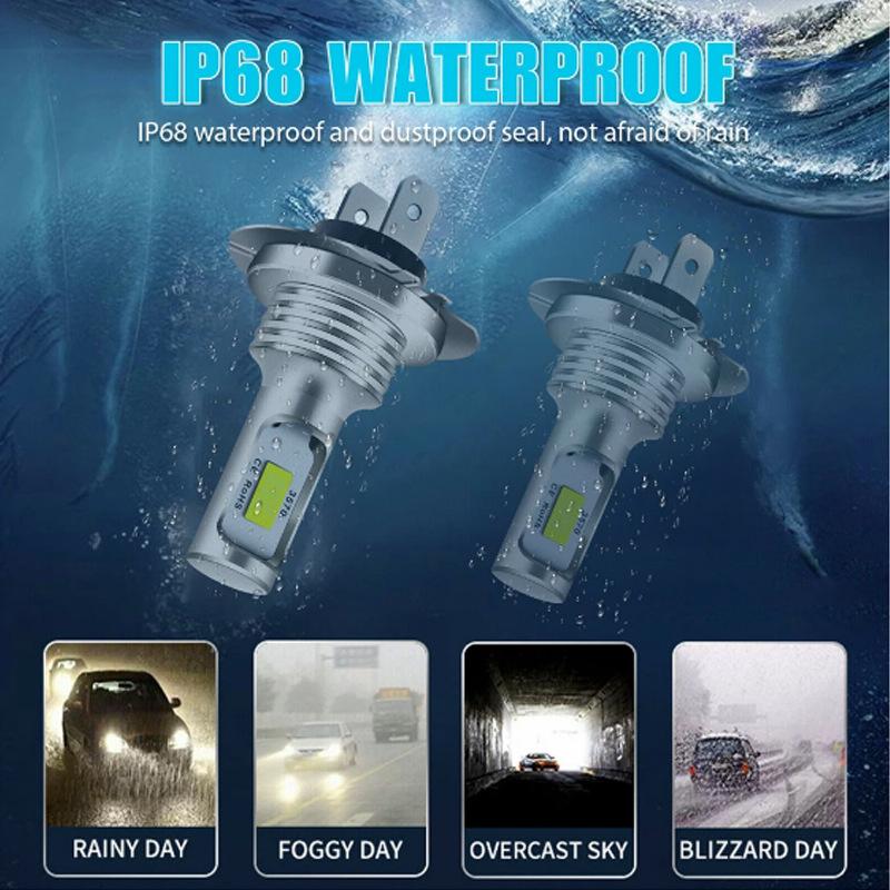 2 шт. 80 Вт 3570SMD 2 светодиода Противотуманная фара H1 H3 H4 для автомобилей Фара Светодиодная лампа Автомобильные светодиодные противотуманные фары H7 9005 H8 Лампа Источник света