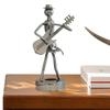 Ретро Железная Скульптура Группа Инструмент Музыкант Фигурка Кукла Модель Поделки Украшения Украшения Для Дома Аксессуары Подарок