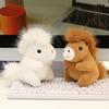 Horse Plush Doll Fat Mini Stuffed Animal Toy Cute Horse Plushie Soft Realistic Horse Ornament Kids Birthday Gifts