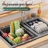 Beifu Expandable Stainless Steel Kitchen Sink Dish Drying Rack