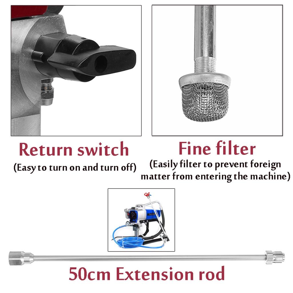 1800 Вт Настенные распылители Краскопульт электрический безвоздушный Машина для покраски высокого давления