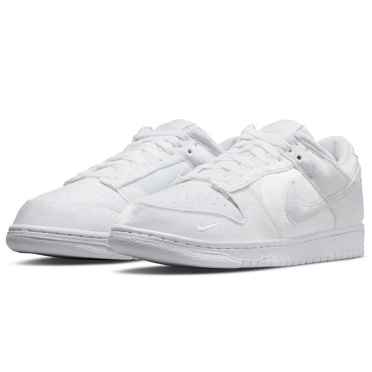 Dover Street Market x Nike Dunk Low Белые Велюровые Унисекс Кроссовки DH2686-100