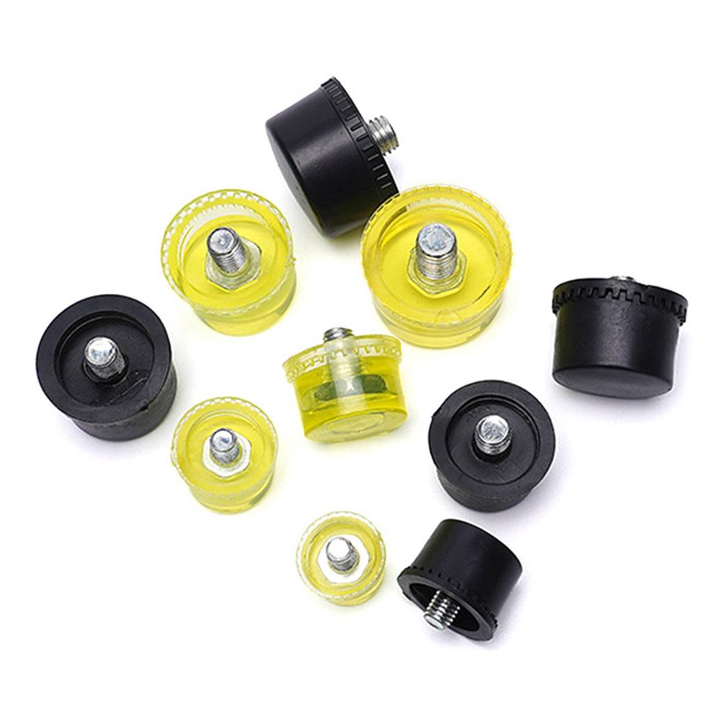 Многоцелевой набор сменных резиновых головок для молотка 25 мм/30 мм/35 мм/40 мм/45 мм, подходит для установки и ремонта пластиковых молотков