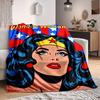 1 шт. Фланелевое одеяло Wonder Woman Легкое Мягкое Теплое Всесезонное одеяло для дивана, кровати, путешествий, кемпинга L1024139