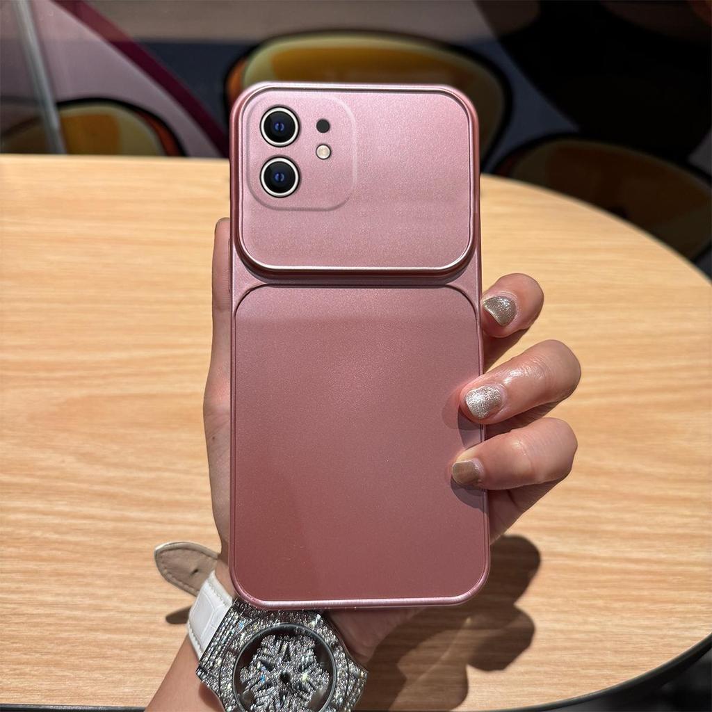 Ультратонкая матовая металлическая задняя крышка для iPhone 12, 11 Противоударный чехол с защитой камеры