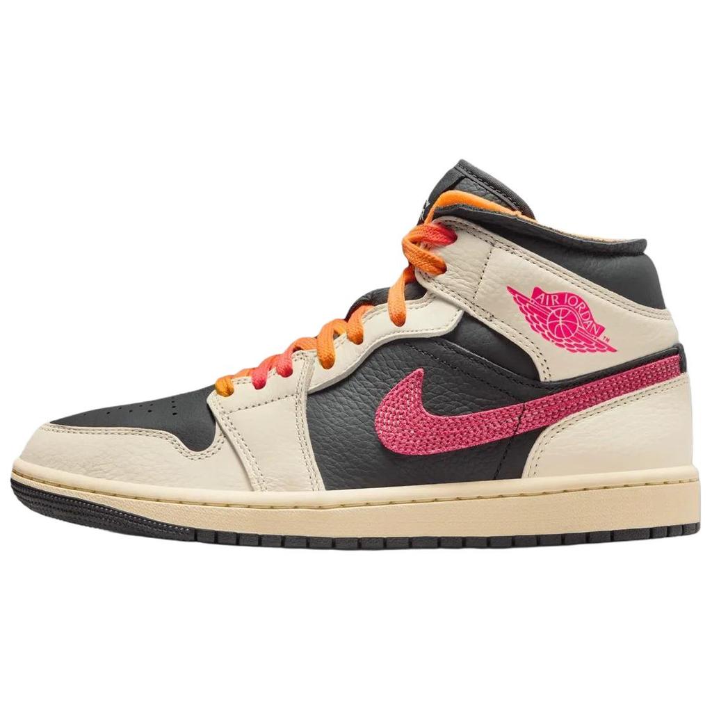 Jordan Air Jordan 1 Mid top Vintage Basketball Shoes Women's Beige IB7007-107