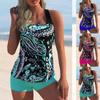 Summer Fashion Design Women's Bikini Two Piece Set with Geometric Pattern Printed Swimwear and Sports Beach Wear S-6XL