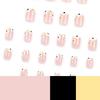 French Flower Small Fresh Ins Style Nail Nail Piece Short Square European Square Manicure Fake Nail Piece Short