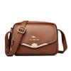 2025 New Small Square Bag Women's Bag Soft Leather Texture Korean Version Trendy Fashion Simple Women's Shoulder Crossbody Handbag