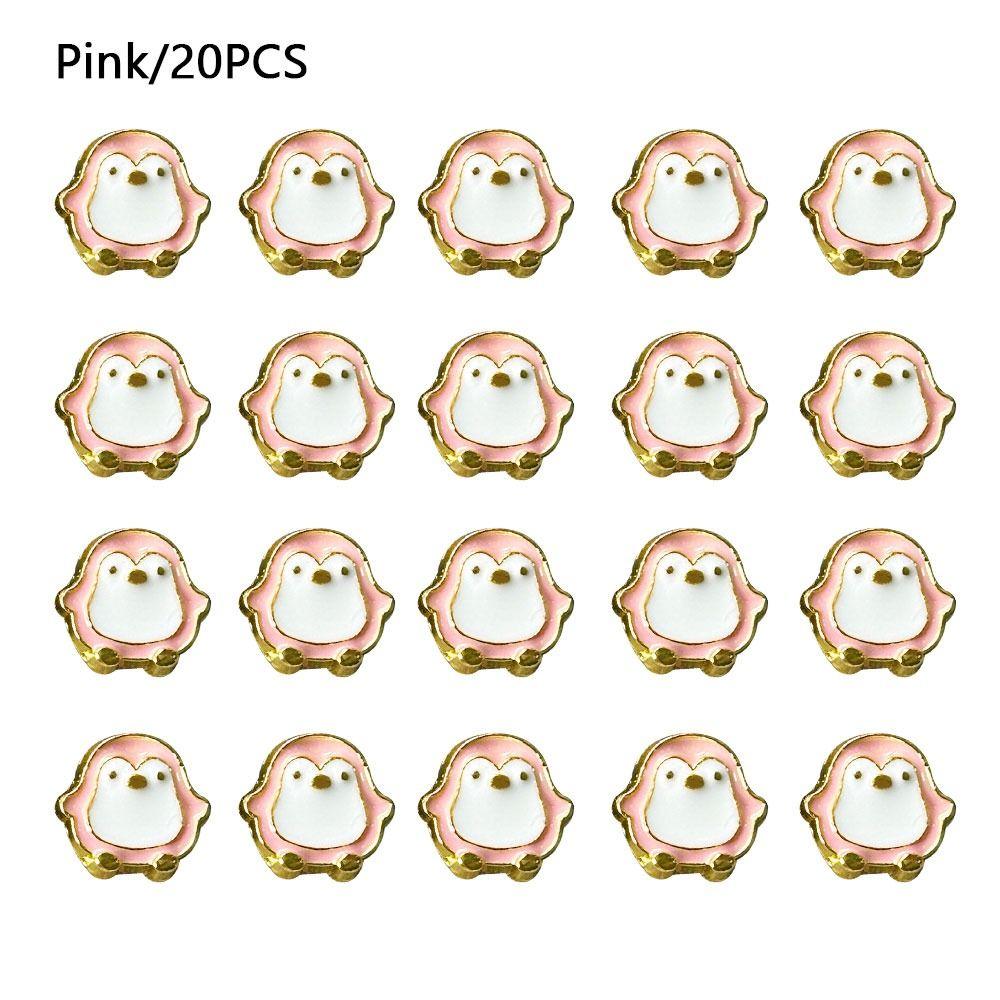 20pcs DIY Doll Penguin Buttons Mini Doll Shoes Buckles Coat Buckles  1/6 Doll Clothes Accessories