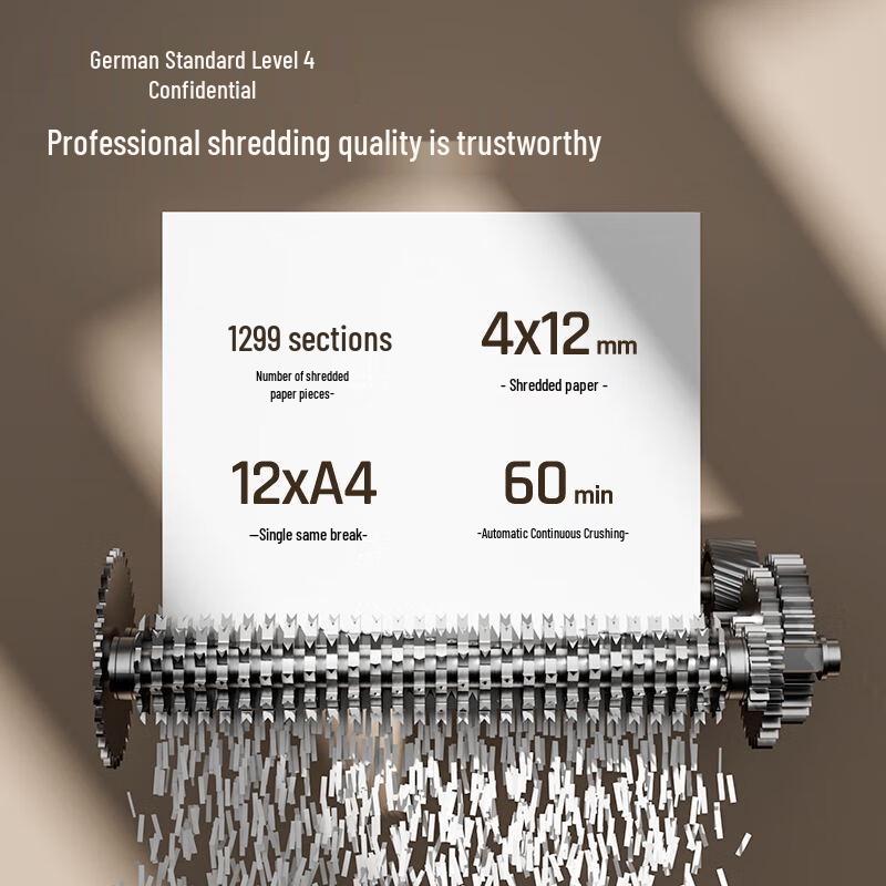 Deli GA757 Auto-Feed Commercial Paper Shredder