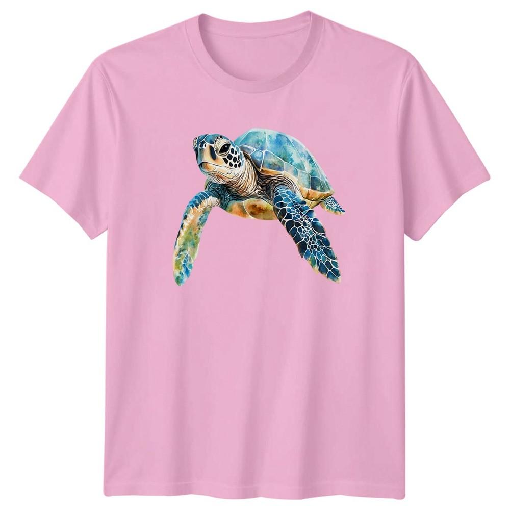 Watercolor Sea Turtle TShirt Marine Life Nature Gift For Him And Her