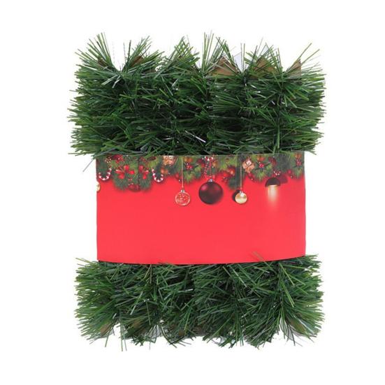 Рождественская искусственная гирлянда, новинка, венок, универсальный, прочный, огнестойкий, долговечный, праздничный венок для лестницы