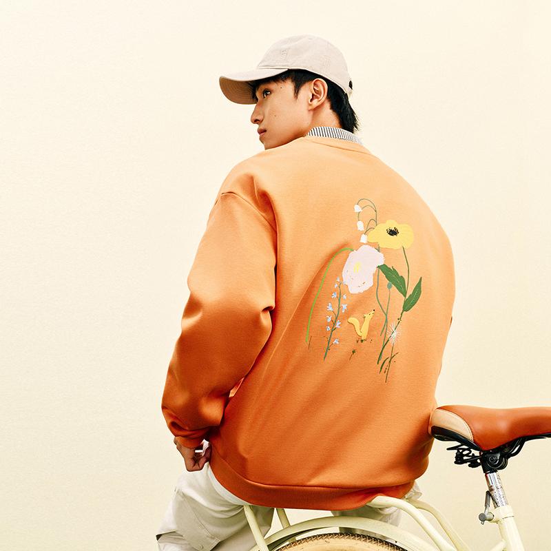 Anta Sweatshirt Unisex Flying Flower Orange 972618702-3
