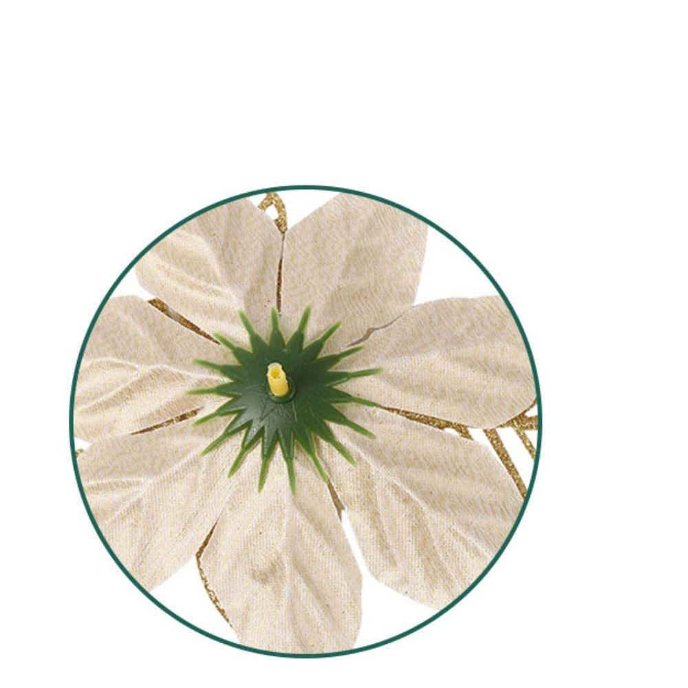 Большой цветок рождественская пуансеттия блестящий цветок 15 см елочные украшения новый год