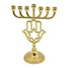 Стильный и Изысканный Подсвечник Ханукальный 7-свечник Подходит для Всех Стандартных Свечей Художественный Подсвечник для Центра Стола