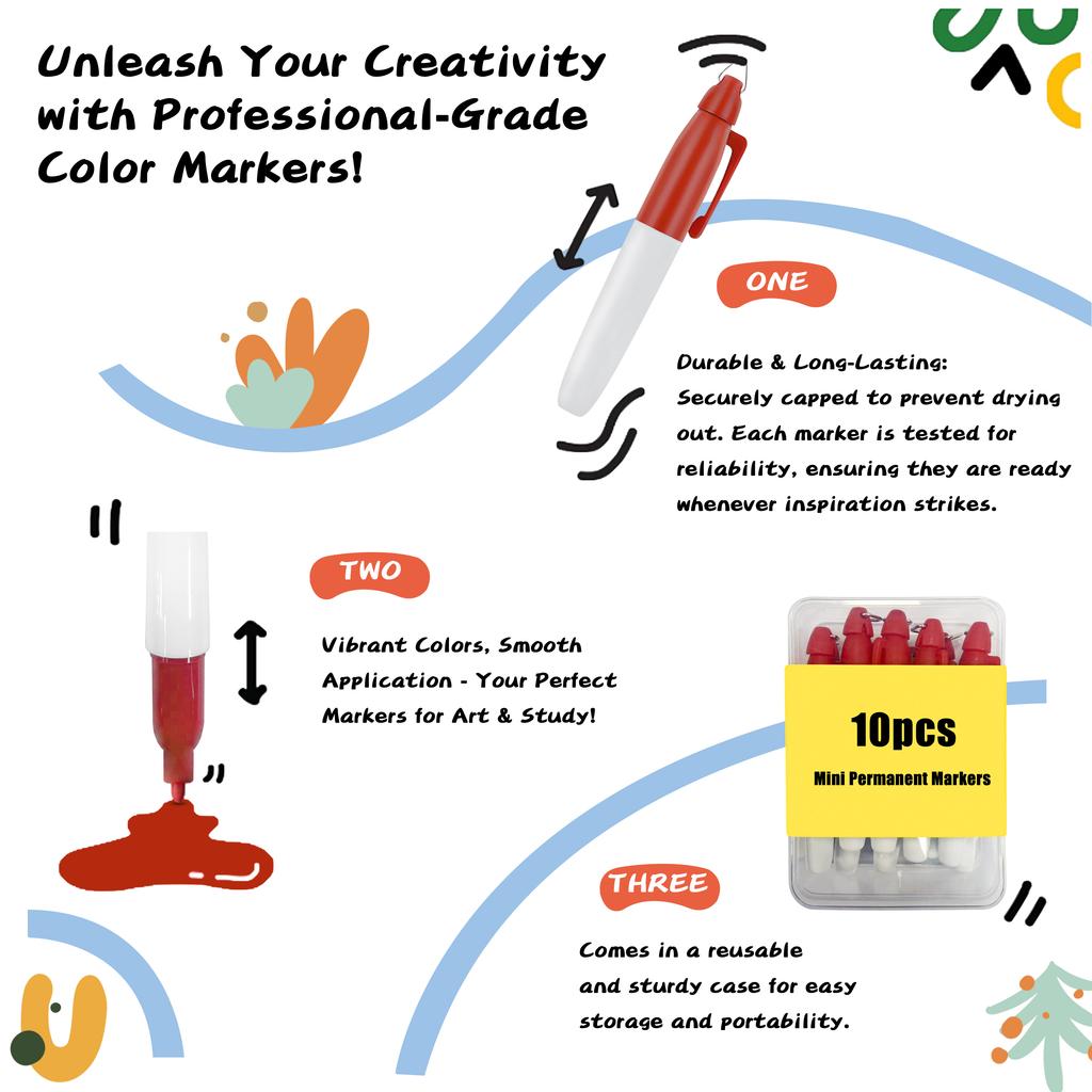 10 шт. Маркер для гольфа Специальный маркер Водонепроницаемый, Нелегко выцветает и Легко носить