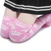 LittleForBig Coral Socks (2 pairs) with a Cute Cat Paw Print, Cherry Blossom Pink