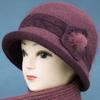Autumn/Winter Fashionable Knitted Bucket Hat for Middle-Aged and Elderly