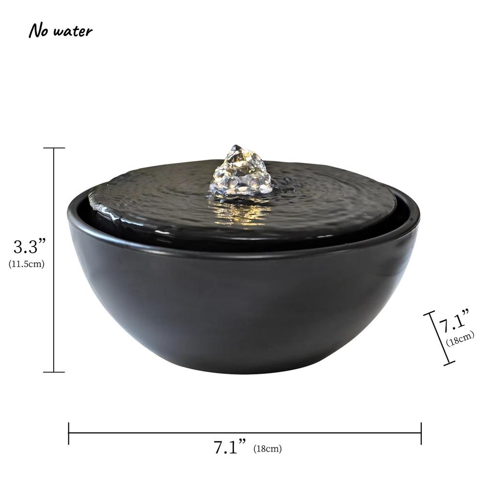 Compact Minimalist Waterfall Fountain Indoor Living Room Desktop Circulating Water Decor Office Landscape Waterfall Accessory