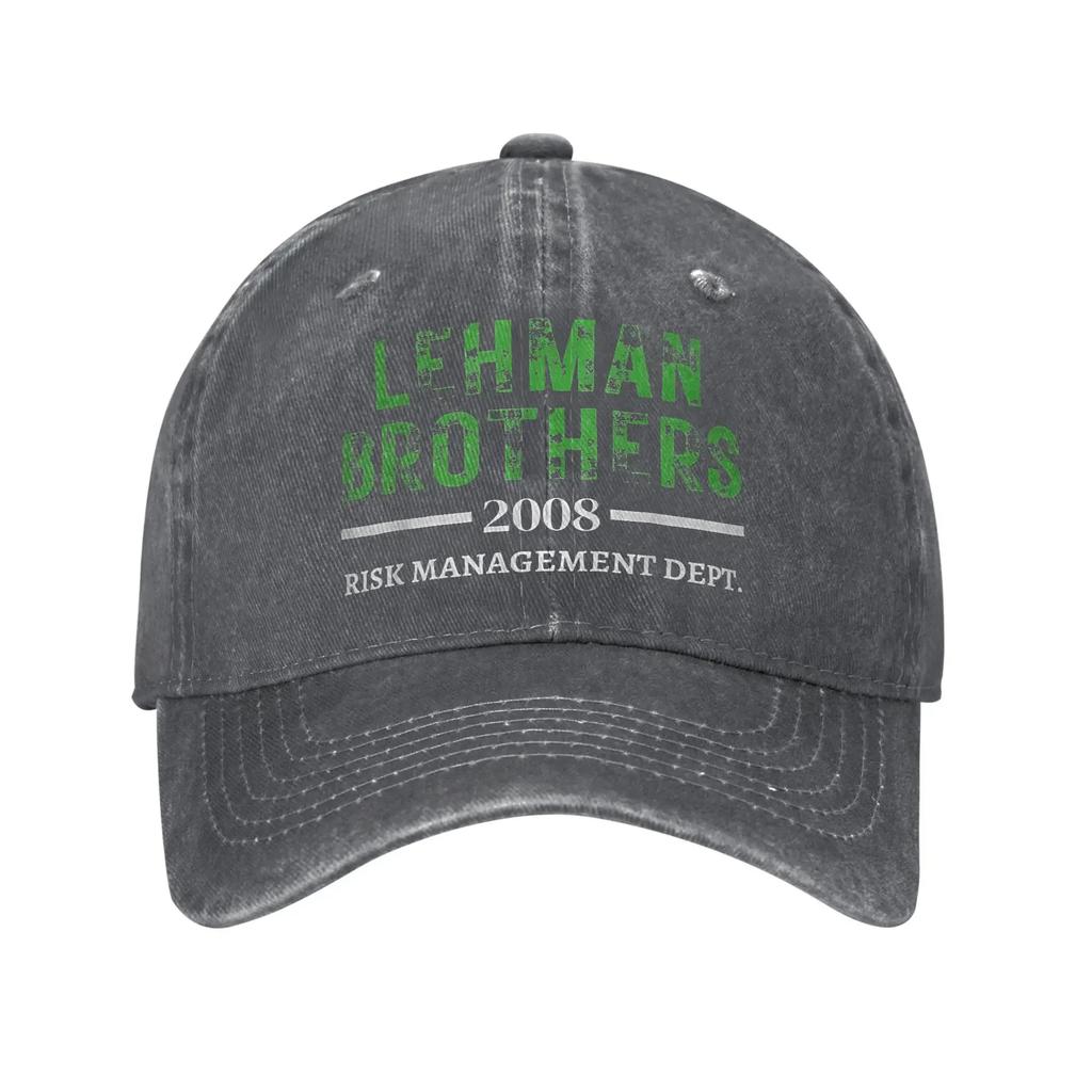 Lehman Brothers 2008 Отдел управления рисками Повседневная бейсболка Тракер Летняя Защита от солнца Женская Мужская y2k Смешные бейсболки