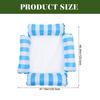 Chaise longue flottante gonflable en filet pour piscine, 123 x 47 pouces (312 x 119 cm), lot de 1