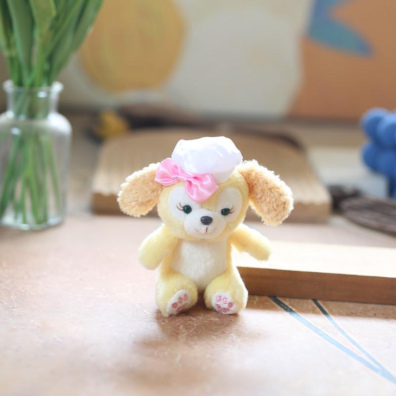 Cute Cute Keqian Chef Cake Puppy Puppy Pendant Plush Toy Doll Schoolbag Bag Hanging Decoration Keychain