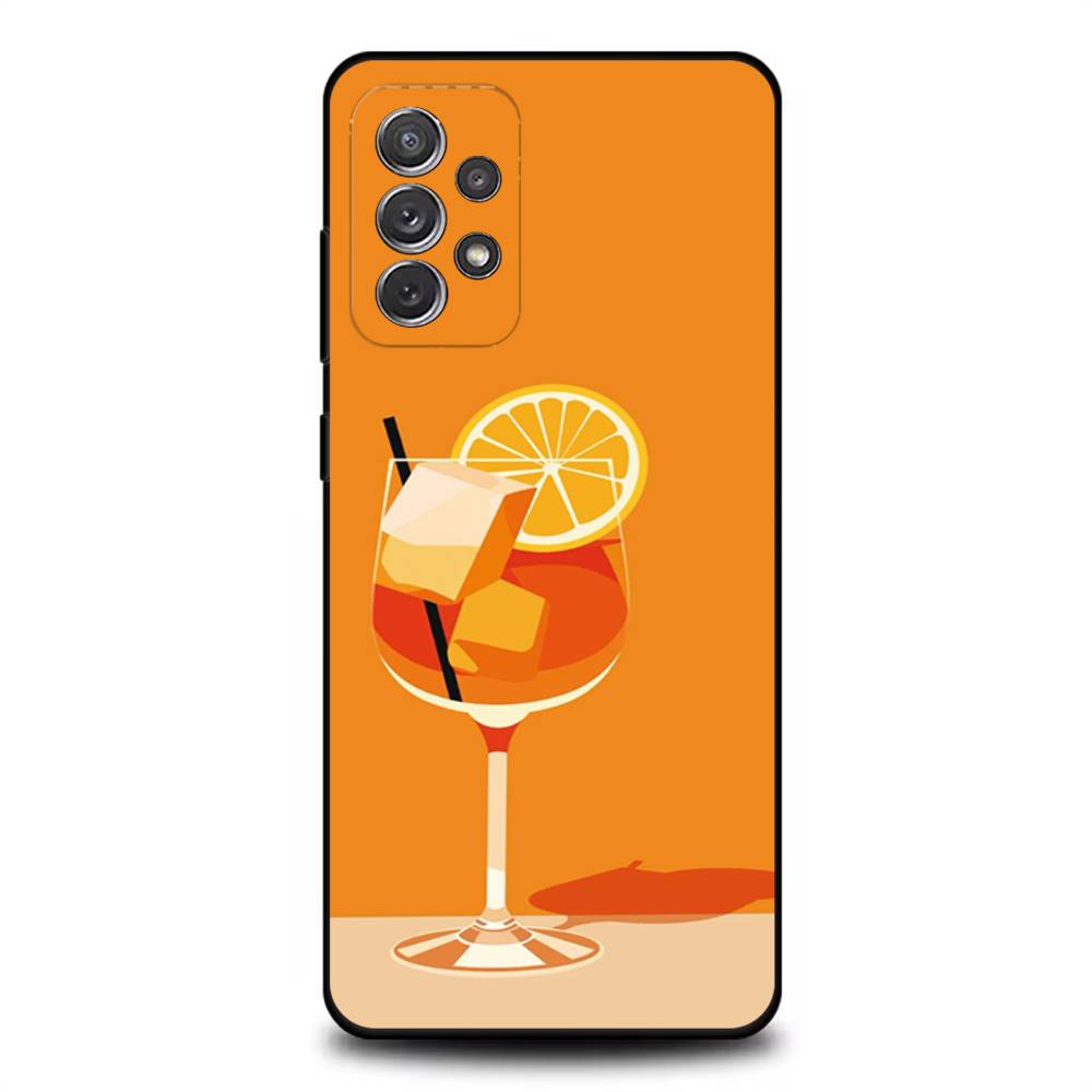 Aperol Funny Spritz Phone Case For Samsung S 25,24,23,22,30,21,10,9,Ultra,Plus,Lite,FE,4,5G Black Soft Case