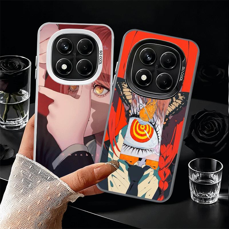 Аниме Персонаж Макима CSM Мягкий Чехол для Телефона для Xiaomi Redmi Note 13 14 15 Pro Plus 12S 12 11S 11 11T 10S 10 Ударопрочный Чехол Bac