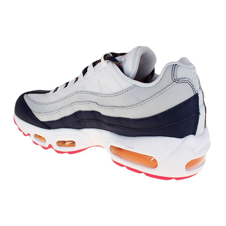 Nike Air Max 95 Midnight Navy Pure Platinum Laser Orange Женские 307960-405