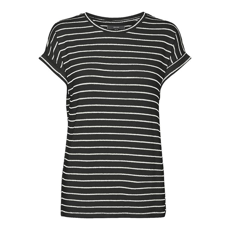 Brianna Fine Knit Striped Round Neck Sweater for Women VERO MODA