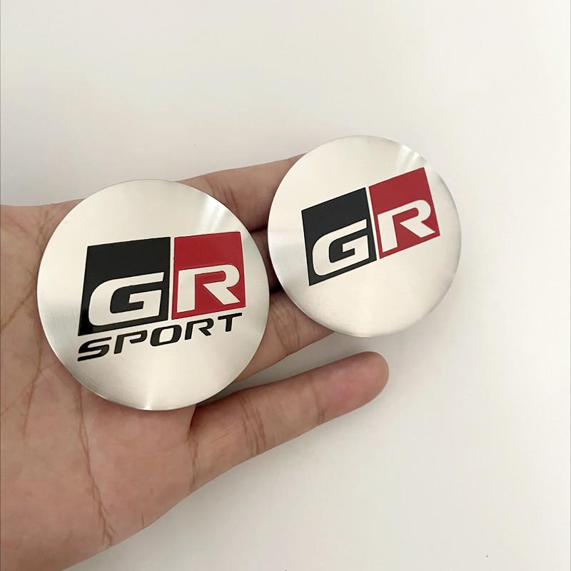 4 шт. 56 мм Наклейки на центральные колпачки дисков с логотипом GR Sport для колес автомобиля, наклейка на диск для Toyota Corolla 86 Supra CHR Yaris Camry Prius Rav4 Авто