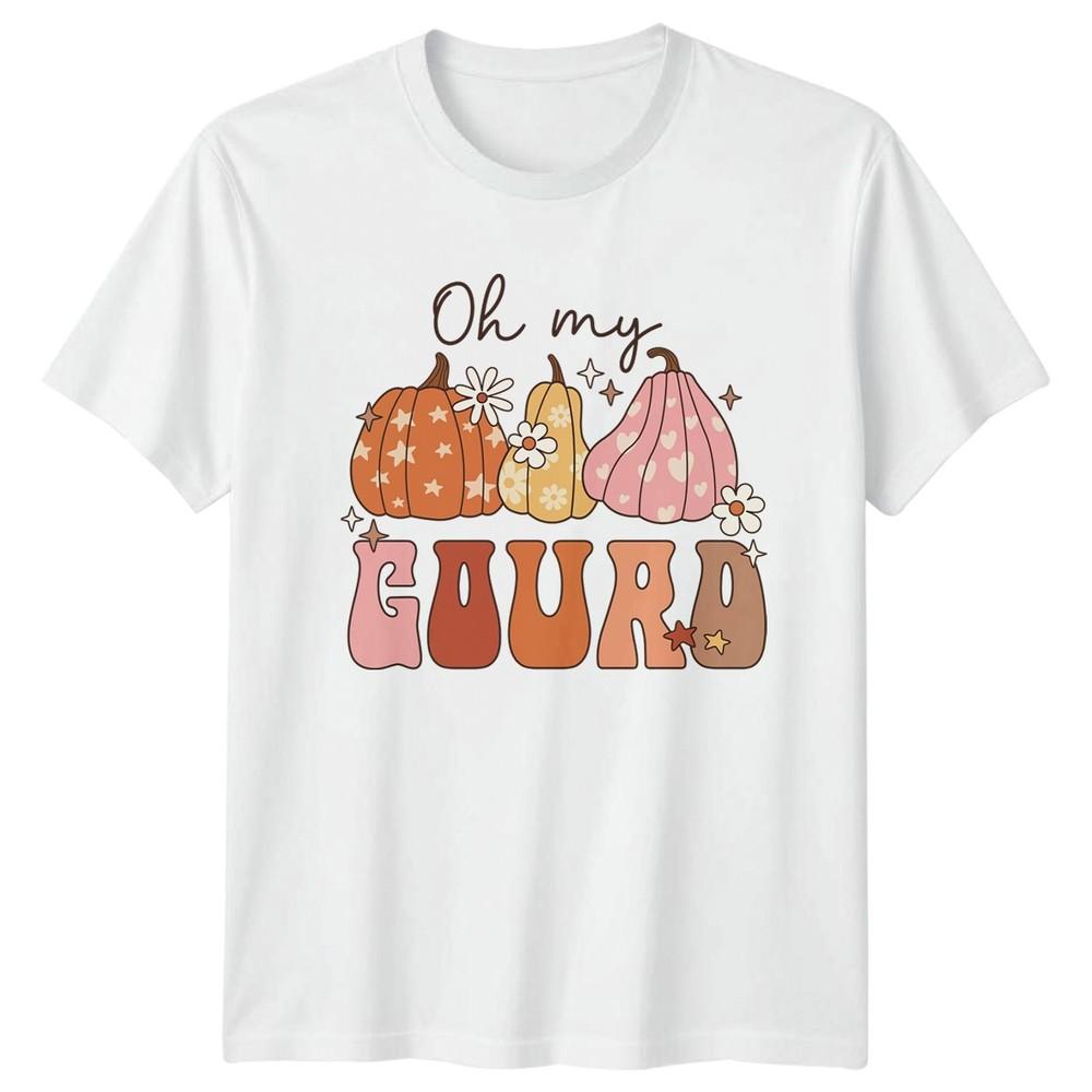 Oh My Gourd Unisexs TShirt Retro Boho Halloween Gift For Her