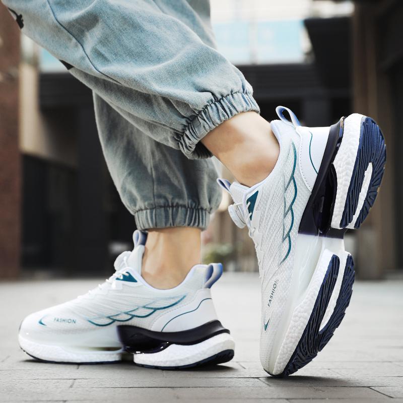 Зимние мужские теплые шерстяные кроссовки на платформе для бега, повседневные, амортизирующие, для улицы, для дорожных условий, нескользящие, для бега трусцой