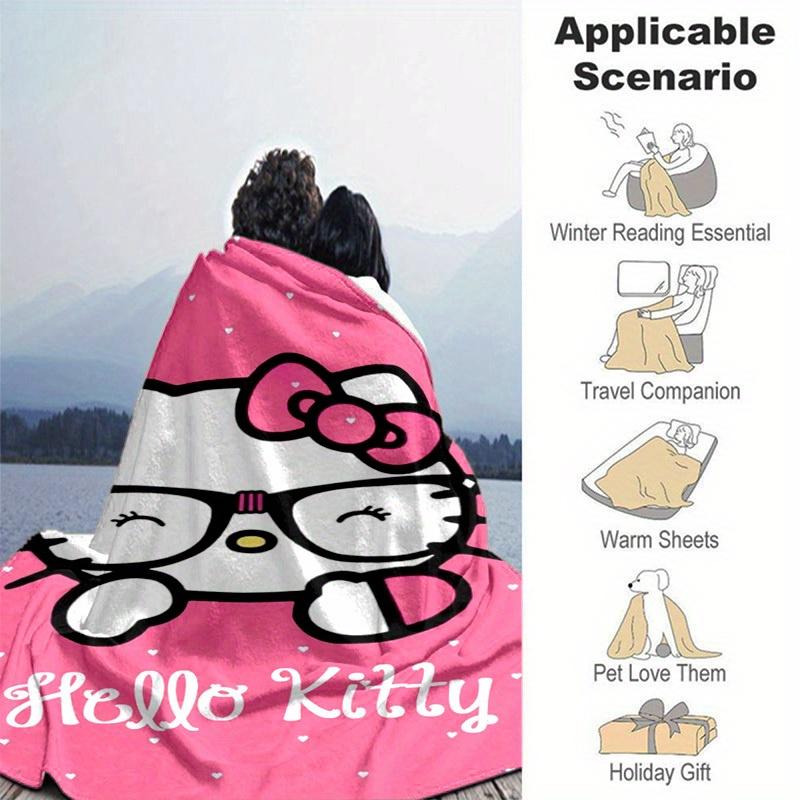 1шт. Очки Hello Kitty Розовое Сердце Домашний Офис Уличный Плед Подарок на Все Сезоныz041716