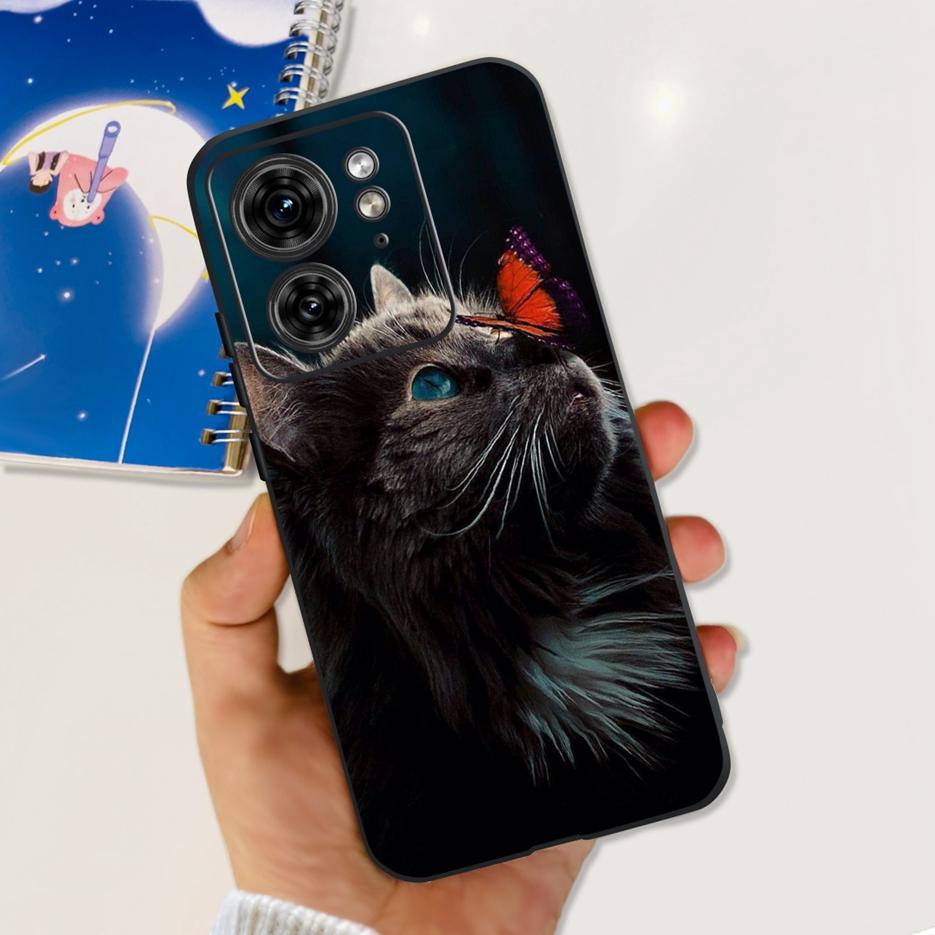 Для Motorola Edge 40 Чехол XT2303-2 Цветной Цветочный Рисунок Задняя Крышка 6.55'' Мягкие Чехлы Для Motorola Edge 40 Edge40 Чехлы Для Телефона