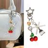 Elegant Beaded Keychain Butterfly Phone Charm Simple Aesthetic Gift Keyring Bag Pendant Suitable for Various Occasion